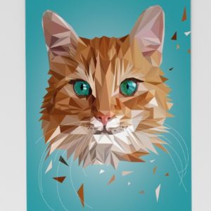 Postkarte Katze
