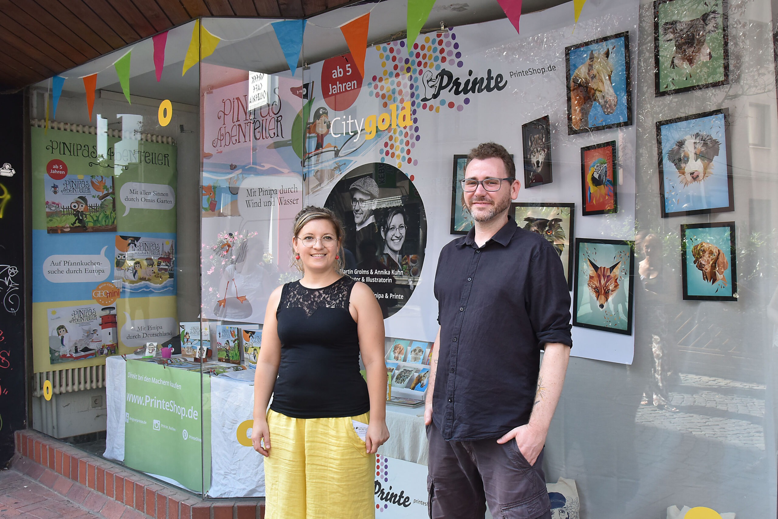 Pinipa und Printe machen Aachener Stadt bunt