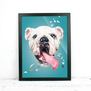 "Englische Bulldogge", 21x30cm